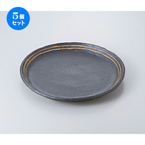 5個セット☆ 盛込皿 ☆ 黒ライン丸7.0皿 [ 20.5 x 2.5cm ］ | 盛皿 和食 取り皿 居酒屋 人気 おすすめ 食器 業務用 ファミリー 飲食店 カフェ うつわ ホテル 家庭用 器 おしゃれ SNS 内祝い ギフト プレゼント パーティ 引き出物 誕生日 記念日 贈り物 贈答品 SNS 食器セット｜せともの本舗