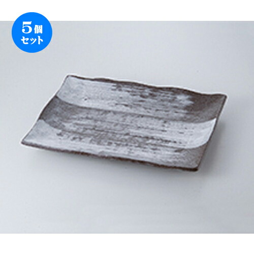 5個セット☆ 萬古焼盛込皿 ☆ 白刷毛目10.0角皿 [ 30 x 21cm ］ | 盛皿 和食 取り皿 居酒屋 人気 おすすめ 食器 業務用 ファミリー 飲食店 カフェ うつわ ホテル 家庭用 器 おしゃれ SNS 内祝い ギフト プレゼント パーティ 引き出物 誕生日 記念日 SNS 食器セット 14,326円
