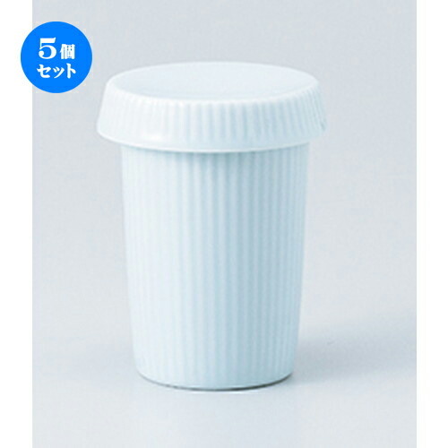5個セット☆ 酒器 ☆ 青磁千筋ヒレ酒（蓋付） [ 6 x 9.5cm 180cc ］ | ヒレ酒 ふぐ 珍味 熱燗 お酒 日本酒 酒器 お酒 居酒屋 バー bar 晩酌 人気 おすすめ 食器 業務用 飲食店 カフェ うつわ 器 おしゃれ かわいい ギフト プレゼント 引き出物 誕生日 食器セット