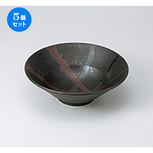 5個セット ☆ 多用鉢 ☆ 煌き黒ボール 中 [ 20 x 7cm ］ | 中鉢 盛鉢 取り鉢 ボウル 中 おすすめ 人気 食器 業務用 飲食店 カフェ うつわ 器 おしゃれ かわいい お洒落 ギフト プレゼント 引き出物 内祝い 結婚祝い 誕生日 贈り物 贈答品 食器セット