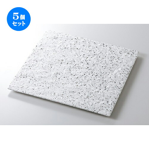 5個セット☆ モダンスタイル ☆ 白御影石肌正角28cm皿 [ 28 x 28 x 1.5cm ] | 四角 スクエア スクエアー 角皿 パスタ 人気 おすすめ 食器 洋食器 業務用 飲食店 カフェ うつわ 器 おしゃれ かわいい ギフト プレゼント 引き出物 誕生日 贈り物 贈答品 食器セット 26,318円
