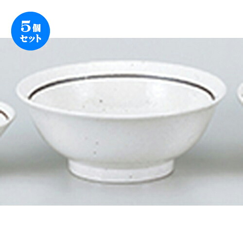 5個セット☆ 中華単品 ☆ 粉引ライン反6.8高台丼 [ 21 x 8.5cm ・ 1300cc ] | チャーハン 餃子 高台皿 炒飯 ラーメン 人気 おすすめ 食器 中華 飯店 中華食器 業務用 飲食店 カフェ うつわ 器 おしゃれ かわいい ギフト プレゼント 引き出物 誕生日 贈り物 贈答品 食器セット