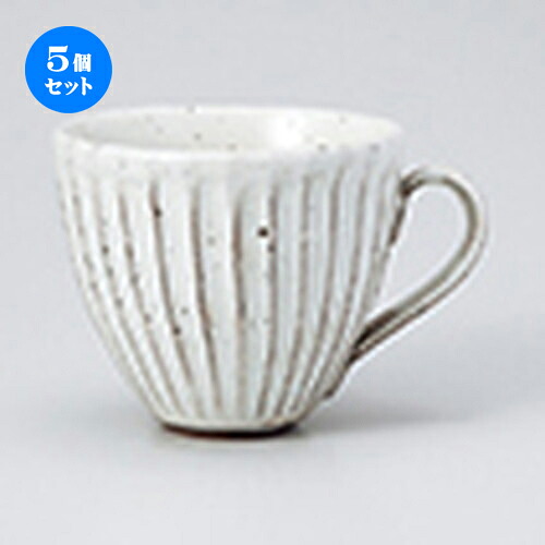 5個セット☆ マグ ☆ 粉引 そぎ マグ [ 10 x 9cm ・ 350cc ］ | 人気 おすすめ 食器 業務用 飲食店 カフェ うつわ 器 おしゃれ かわいい ギフト プレゼント 引き出物 誕生日 贈り物 贈答品 食器セット 14,609円