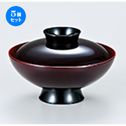 5個セット 4.2 小槌椀 溜内朱 ［ φ128 x h 83mm ］ | 小吹椀 汁椀 お椀 煮物碗 吸物椀 プレゼント ギフト 結婚祝い 引き出物 内祝い 開店祝い 退職祝い せともの 瀬戸物 贈答品 贈り物 人気 通販 おしゃれ かわいい 業務用 飲食店