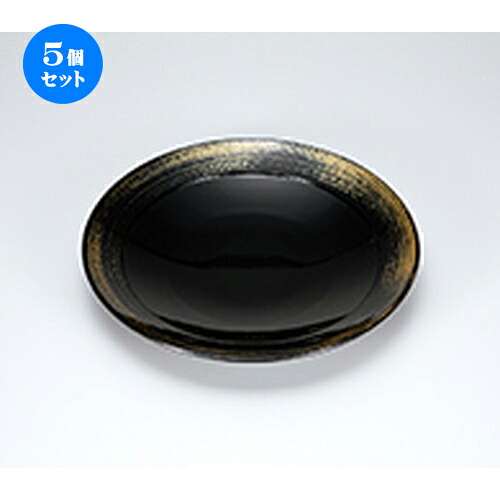 5個セット 8.5 縁付丸そば皿 黒 金かすり ［ φ255 x h 37mm ］ | 蕎麦 そば うどん 出前 和食 パーティ おすすめ 人気 食器 業務用 飲食店 カフェ うつわ 器 おしゃれ かわいい お洒落 ギフト プレゼント 引き出物 内祝い 結婚祝い 誕生日 贈り物 贈答品｜せともの本舗