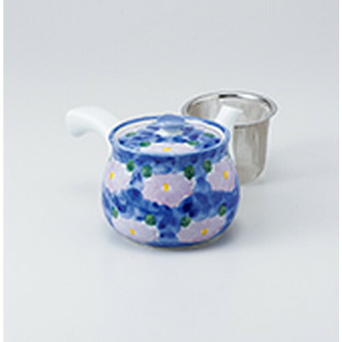急須 紫花急須（大）（Uアミ付）12 x 10cm ・ 600cc ] | ポット 急須 きゅうす 土瓶 お茶 一服 まったり 人気 おすすめ 食器 業務用 飲食店 カフェ うつわ 器 おしゃれ かわいい ギフト プレゼント 引き出物 誕生日 贈り物 贈答品