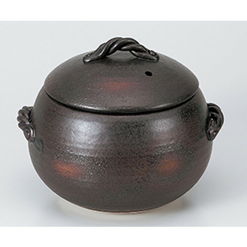 田の実鍋 栗形ごはん鍋5合炊 ［ 23.5 x 21 x 18.5糎 ］ 【 食べ物屋 はたご屋 和食器 飲食店 お役目用 】