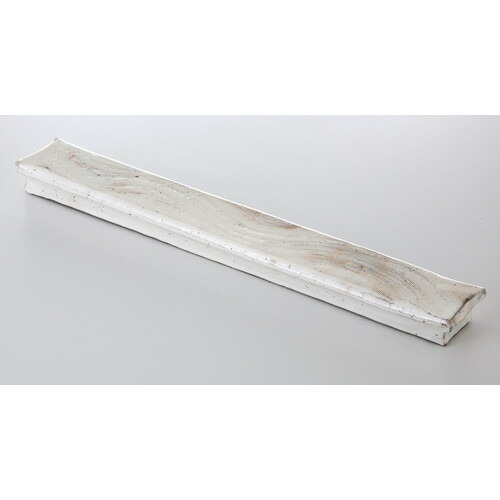 ☆ 特選付出皿 ☆ 粉引 尺４付出皿 [ 42.5 x 6.2 x 3cm 560g ] | 付出 前菜 アラカルト 人気 おすすめ 食器 業務用 飲食店 カフェ うつわ 器 おしゃれ かわいい ギフト プレゼント 引き出物 誕生日 贈り物 贈答品