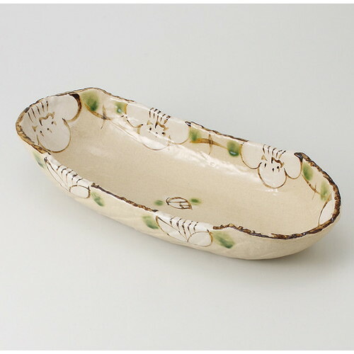 ☆ 盛鉢 ☆ 山茶花 楕円盛鉢 [ 40.3 x 17.4 x 7cm 1170g ] | 盛り鉢 盛鉢 万能 取り鉢 おすすめ 食器 業務用 飲食店 カフェ うつわ 器 おしゃれ かわいい お洒落 可愛い おしゃれ かわいい お洒落 可愛い