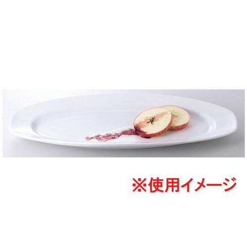 ☆ ビュッフェ＆バイキング ☆ シャインホワイト パーティプレートL [ 53.8 x 23 x 4.1cm 1760g ] | 大皿 プレート パーティ 人気 おすすめ 食器 洋食器 業務用 飲食店 カフェ うつわ 器 おしゃれ かわいい ギフト プレゼント 引き出物 誕生日 贈り物 贈答品 自宅用 大きい