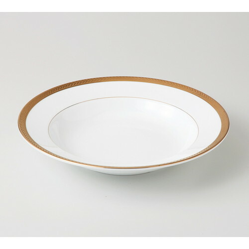 ☆ 洋陶オープン ☆ ビクトリーゴールド（純白強化磁器） 9″スープ [ 23.4 x 4.2cm ] | スープボウル スープ碗 汁椀 スープマグ 人気 おすすめ 食器 洋食器 業務用 飲食店 カフェ うつわ 器 おしゃれ かわいい ギフト プレゼント 引き出物 誕生日 贈り物 贈答品 自宅