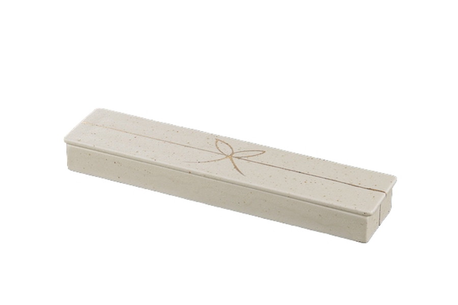 水引白 箱型付出皿[27.4x6x3.2cm] |和食器　白　かわいい　モダン　おすすめ