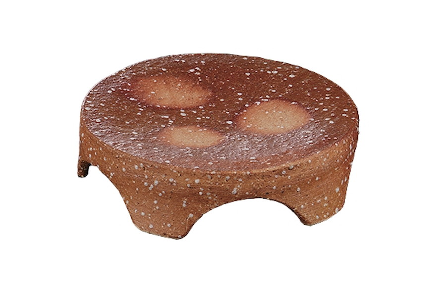 焼〆ぼた餅 台型向付[15.5x4.2cm] |和食器　向付　おすすめ　石肌　料亭