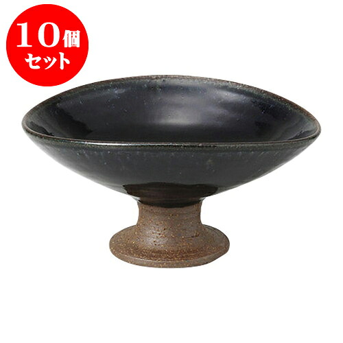 10個セット 向付 紺釉変形高台鉢 [16 x 14 x 7cm] | 和食器 鉢 小鉢 ボウル 浅鉢 料亭 ホテル 食器 業務用 飲食店 カフェ うつわ 器 おしゃれ かわいい ギフト プレゼント 内祝い 誕生日 贈り物 贈答品 おすすめ 食器セット｜せともの本舗