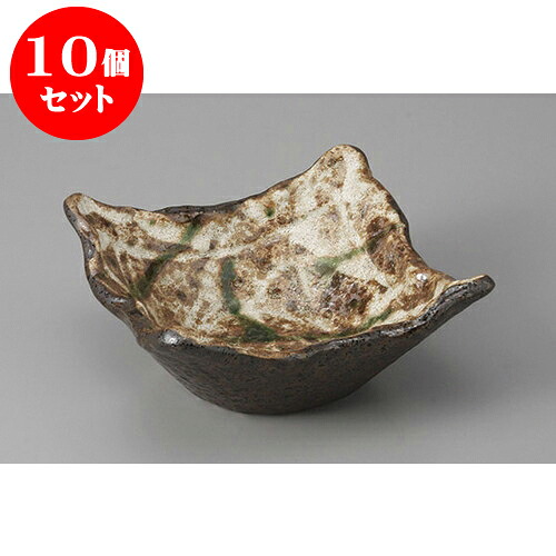 10個セット 向付 かいらぎ織部吹き角鉢 [13.5 x 6.3cm] | 和食器 鉢 小鉢 ボウル 浅鉢 料亭 ホテル 食器 業務用 飲食店 カフェ うつわ 器 おしゃれ かわいい ギフト プレゼント 内祝い 誕生日 贈り物 贈答品 おすすめ 食器セット｜せともの本舗