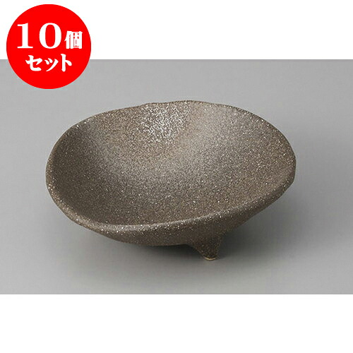10個セット 向付 黒伊賀風三つ足向付 [14.5 x 14 x 4.5cm] | 和食器 鉢 小鉢 ボウル 浅鉢 料亭 ホテル 食器 業務用 飲食店 カフェ うつわ 器 おしゃれ かわいい ギフト プレゼント 内祝い 誕生日 贈り物 贈答品 おすすめ 食器セット
