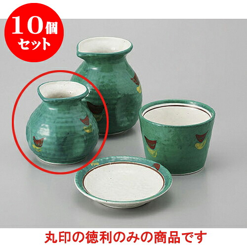 10個セット そば用品 赤絵グリーン巻1号そば徳利 [8.1 x 7.9cm 180cc] | そば 蕎麦 おすすめ 人気 食器 業務用 飲食店 カフェ うつわ 器 おしゃれ かわいい お洒落 可愛い ギフト プレゼント 引き出物 内祝い 結婚祝い 誕生日 贈り物 贈答品 自宅 イベント 料理 食器セット｜せともの本舗