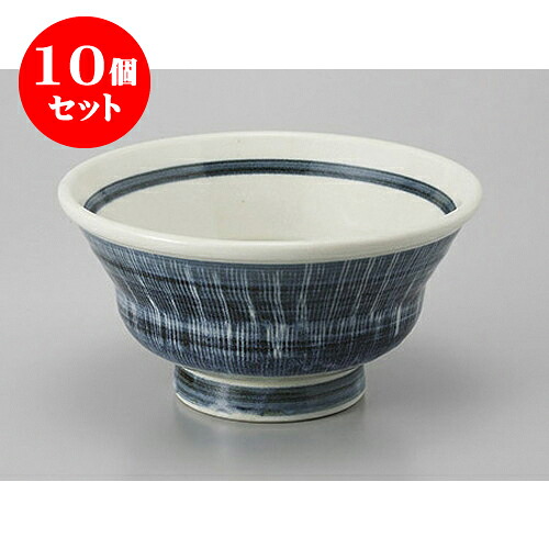 10個セット 丼 掻き落とし十草5.5腰張丼 [16.5 x 8.5cm] | お好み丼 丼ぶり カフェ丼 鉢 ラーメン そば うどん ボウル 食器 業務用 飲食店 カフェ うつわ 器 おしゃれ かわいい ギフト プレゼント 誕生日 贈り物 贈答品 食器セット｜せともの本舗