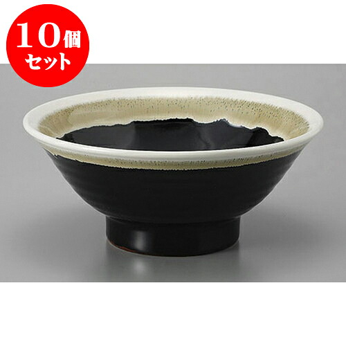 10個セット 丼 萩天目6.5丼 [20 x 8.7cm] | お好み丼 丼ぶり カフェ丼 鉢 ラーメン そば うどん ボウル 食器 業務用 飲食店 カフェ うつわ 器 おしゃれ かわいい ギフト プレゼント 誕生日 贈り物 贈答品 食器セット