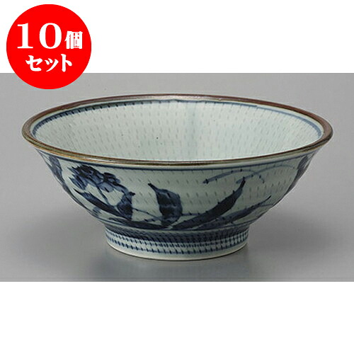 10個セット 丼 間取草花5.8そば丼 [17.5 x 7.5cm] | お好み丼 丼ぶり カフェ丼 鉢 ラーメン そば うどん ボウル 食器 業務用 飲食店 カフェ うつわ 器 おしゃれ かわいい ギフト プレゼント 誕生日 贈り物 贈答品 食器セット