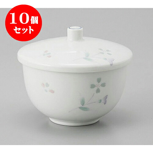 10個書き割り 有田焼蛍つゆ草蓋付汲出 [9.5 x 7.5糎] | 湯呑 湯のみ せん茶 千茶 薬の１回分 一般受け おすすめ 食器 お役目用 飲食店 喫茶店 うつわ 器 今めかしい 愛くるしげ 差し上げ物 差し上げ物 差し上げ物 生まれ落ちる日 差し上げ物 呉れて遣る品 食器書き割り