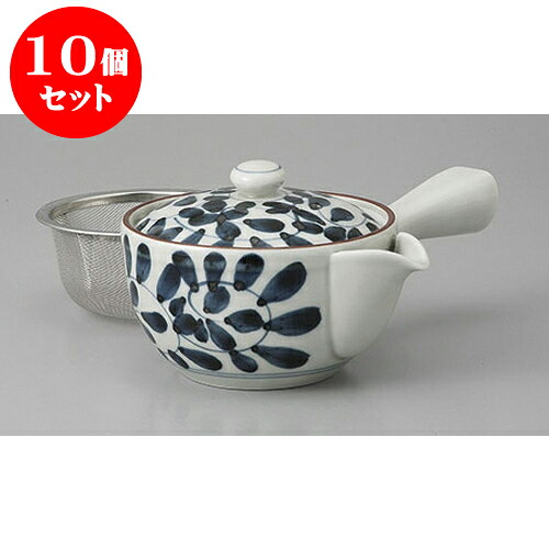 10個セット 有田焼急須 有田焼タコ唐草U付雀口中急須 [10.5 x 8.5cm 250cc] | ポット 急須 きゅうす 土瓶 お茶 一服 まったり 人気 おすすめ 食器 業務用 飲食店 カフェ うつわ 器 おしゃれ かわいい ギフト プレゼント 引き出物 誕生日 贈り物 贈答品 食器セット｜せともの本舗