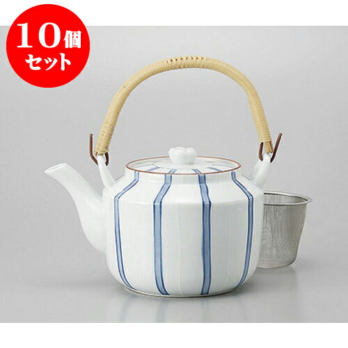 楽天スーパーセール どびん 茶こし付 飲食店 コロッとした可愛い土瓶です 美濃焼 急須 急須 一服 瀬戸物 ダミ十草 万能茶こし付 10号土瓶 焼物 土瓶 土瓶 陶器 10個セット 16 5 X 14 5cm 1900cc ポット 急須 土瓶 お茶 大きい 一服 まったり 人気 おすすめ