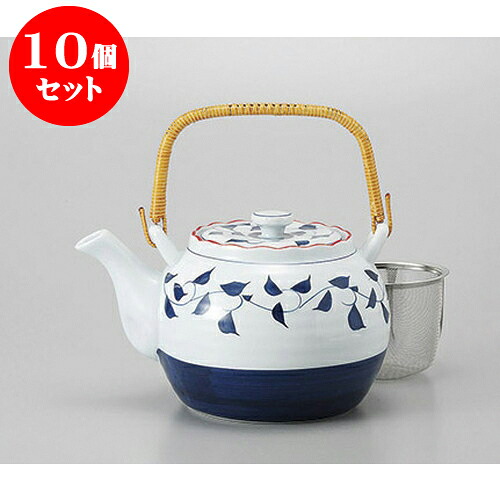 10個書き割り 土瓶 呉須唐草6号土瓶 [13.5 x 12糎 1200竓] | ポット 急須 土瓶 茶の葉 馬鹿でかい 薬の１回分 まったり 一般受け おすすめ 食器 お役目用 飲食店 喫茶店 うつわ 器 今めかしい 愛くるしげ 差し上げ物 差し上げ物 差し上げ物 生まれ落ちる日 差し上げ物 呉れて遣る品 食器書き割り
