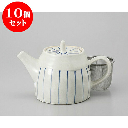 10個セット ポット 青珊瑚ポット(茶コシ付) [10.5 x 10.5cm 500cc] | ポット 急須 土瓶 紅茶 コーヒー まったり 人気 おすすめ 食器 業務用 飲食店 カフェ うつわ 器 おしゃれ かわいい ギフト プレゼント 引き出物 誕生日 贈り物 贈答品 食器セット