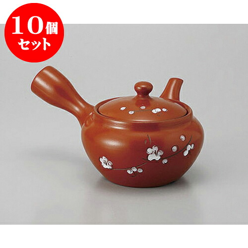 10個仕掛ける 急須 朱泥1.8合白梅帯網 [320竓] | ポット 急須 きゅうす 土瓶 茶の葉 薬の１回分 まったり 一般受け おすすめ 食器 御役目用 飲食店 喫茶店 うつわ 器 今めかしい 愛くるしげ 差し上げ物 差し上げ物 差し上げ物 生まれ落ちる日 差し上げ物 差しあげる品 食器仕掛ける