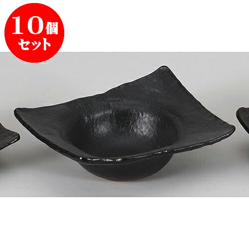 10個セット 陶板 黒耐熱角丸陶板(中) [22.8 x 19 x 7.5cm] 直火 料亭 旅館 和食器 飲食店 業務用 28,314円