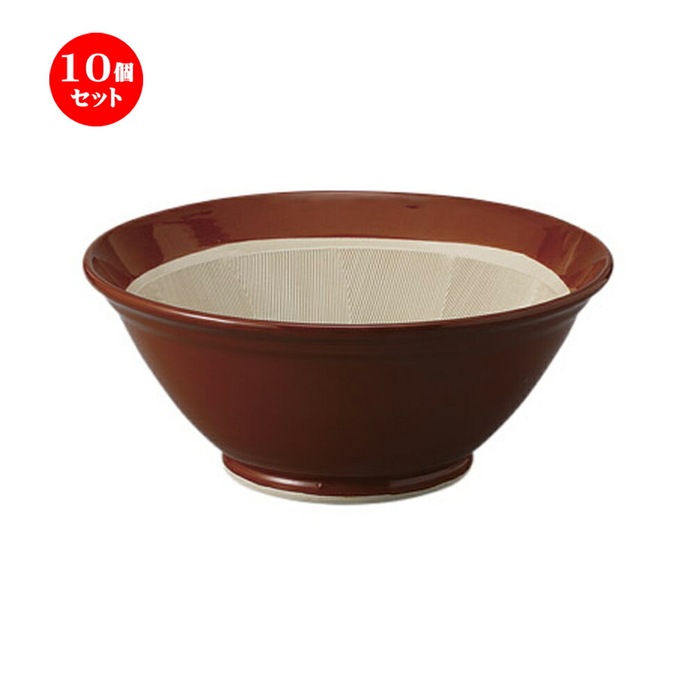 10個セット すり鉢 常滑焼すり鉢13号 [40 x 16cm] 土物 | 人気 おすすめ 食器 洋食器 業務用 飲食店 カフェ うつわ 器 おしゃれ かわいい ギフト プレゼント 誕生日 贈答品 食器セット 食器セット