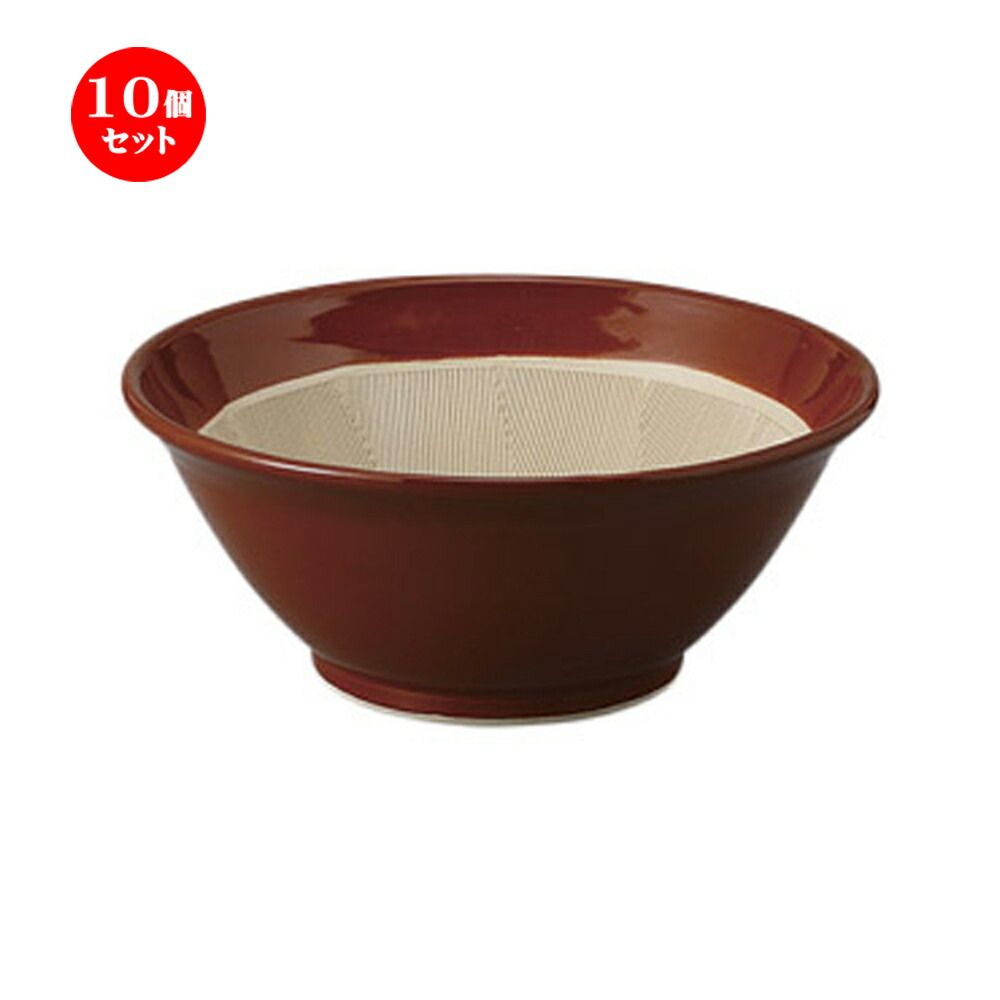 10個セット すり鉢 常滑焼すり鉢6号 [19 x 8cm] 土物 | 人気 おすすめ 食器 洋食器 業務用 飲食店 カフェ うつわ 器 おしゃれ かわいい ギフト プレゼント 誕生日 贈答品 食器セット 食器セット