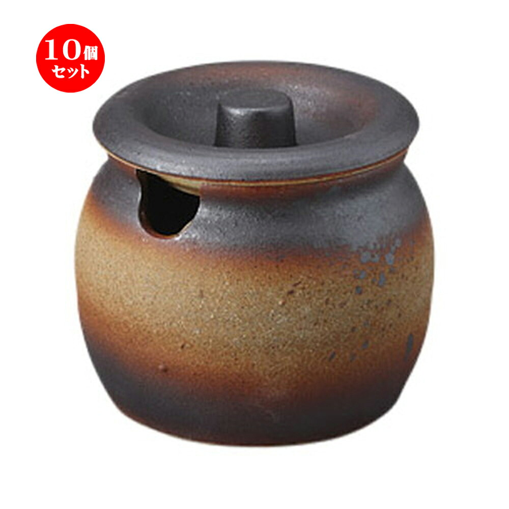 10個仕掛ける カメ 備前風香辛料入れ 3号 [10.5 x 10糎] 土物 | 一般受け おすすめ 食器 洋食器 お役目用 飲食店 喫茶店 うつわ 器 今めかしい 可愛らしい 差し上げ物 差し上げ物 生まれ落ちる日 譲りわたす品 食器仕掛ける 食器仕掛ける
