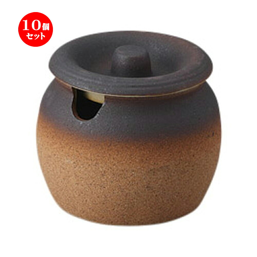 10個仕掛ける カメ 備前風香辛料入れ 2号 [9.5 x 8.5糎] 土物 | 一般受け おすすめ 食器 洋食器 お役目用 飲食店 喫茶店 うつわ 器 今めかしい 可愛らしい 差し上げ物 差し上げ物 生まれ落ちる日 譲りわたす品 食器仕掛ける 食器仕掛ける