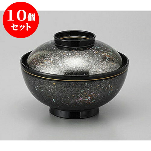 10個セット 煮物椀 銀光彩高台内金ライン4.5仙才雑煮椀 [13.6 x 10cm] 塗 | 小吹椀 汁椀 お椀 煮物碗 吸物椀 プレゼント ギフト 結婚祝い 引き出物 内祝い 開店祝い 退職祝い せともの 瀬戸物 贈答品 贈り物 人気 通販 おしゃれ かわいい 業務用 飲食店