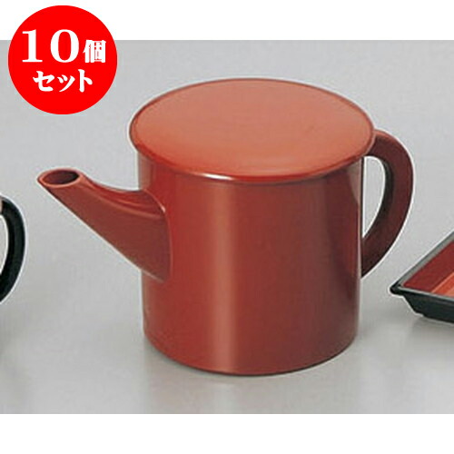 10個セット そば用品 朱丸湯筒(大) [18 x 10.6 x 10cm 500cc] 塗 | 人気 おすすめ 食器 洋食器 業務用 飲食店 カフェ うつわ 器 おしゃれ かわいい ギフト プレゼント 誕生日 贈答品 食器セット 食器セット