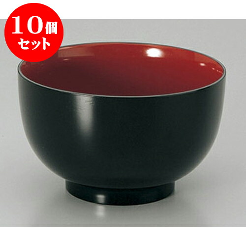 10個セット 丼 黒内朱無地丼 [13.7 x 8.2cm] 塗 | お重 鰻 天丼 かつ丼 うどん そば 蕎麦 プレゼント ギフト 結婚祝い 引き出物 内祝い 開店祝い 退職祝い 贈答品 贈り物 人気 通販 おしゃれ かわいい 業務用 飲食店 13,613円