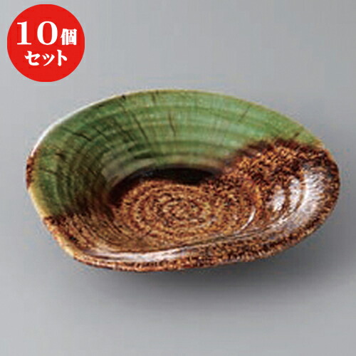 10個セット ☆ 向付 ☆アメ唐草織部流５.５浅鉢 [ 18 x 17.5 x 3.7cm ] | 和食器 鉢 小鉢 ボウル 浅鉢 料亭 ホテル 食器 業務用 飲食店 カフェ うつわ 器 おしゃれ かわいい ギフト プレゼント 内祝い 誕生日 贈り物 贈答品 おすすめ 食器セット
