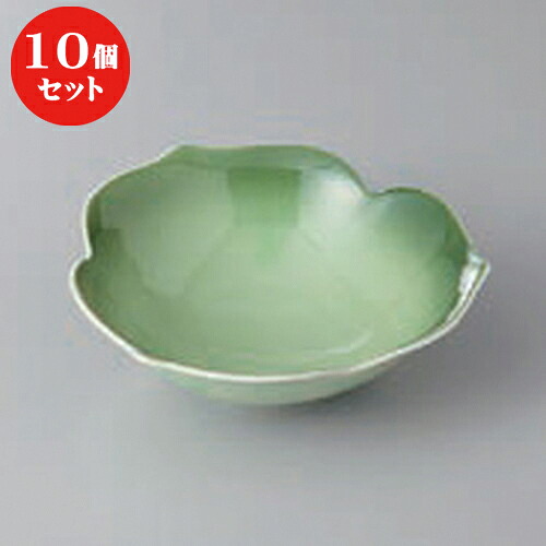 10個セット ☆ 小鉢 ☆緑彩三葉松花堂 [ 12.5 x 12.5 x 4cm ] | 小鉢 小 小さい 鉢 ボウル 万能 人気 おすすめ 食器 業務用 飲食店 カフェ うつわ 器 おしゃれ かわいい ギフト プレゼント内祝い 結婚祝い 誕生日 贈り物 贈答品 食器セット｜せともの本舗