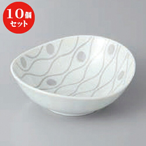 10個セット ☆ 高台小付 ☆有田焼タテワク楕円小付(G) [ 11 x 10 x 5.5cm ] | 和食器 鉢 小鉢 ボウル 料亭 ホテル 食器 業務用 飲食店 カフェ うつわ 器 おしゃれ かわいい ギフト プレゼント 内祝い 誕生日 贈り物 贈答品 おすすめ 食器セット｜せともの本舗