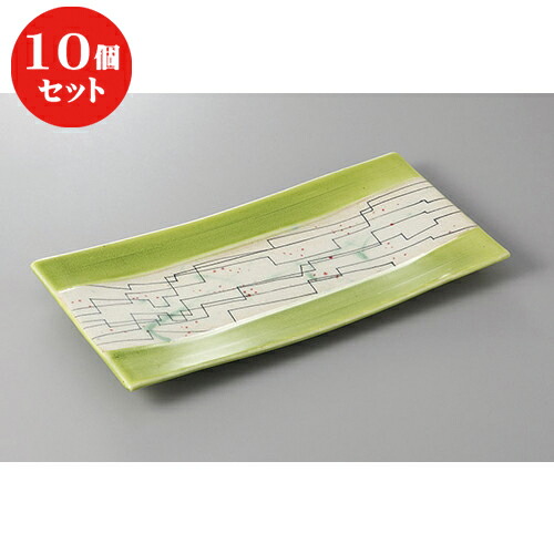 10個セット ☆ 変形盛皿 ☆萌蛍長角大皿 [ 31.7 x 15.5 x 2.3cm ] | 盛皿 和食 取り皿 居酒屋 人気 おすすめ 食器 業務用 ファミリー 飲食店 カフェ うつわ ホテル 家庭用 器 おしゃれ SNS 内祝い ギフト プレゼント パーティ 引き出物 誕生日 記念日 贈り物 SNS 食器セット