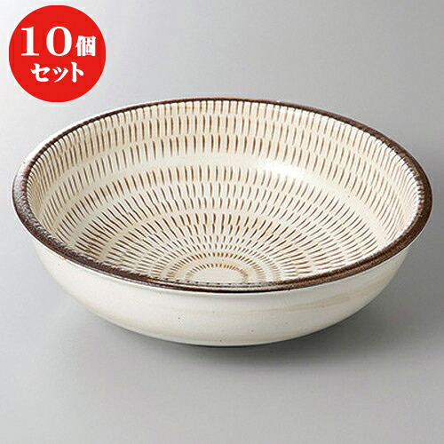 10個セット ☆ 組鉢 ☆飛び鉋玉渕６.５鉢 [ 20.6 x 6.5cm ] | 小鉢 中鉢 ボウル ボール 食器 業務用 飲食店 カフェ うつわ 器 おしゃれ かわいい お洒落 可愛い ギフト プレゼント 引き出物 内祝い 結婚祝い 誕生日 贈り物 贈答品 おすすめ 取り皿 食器セット