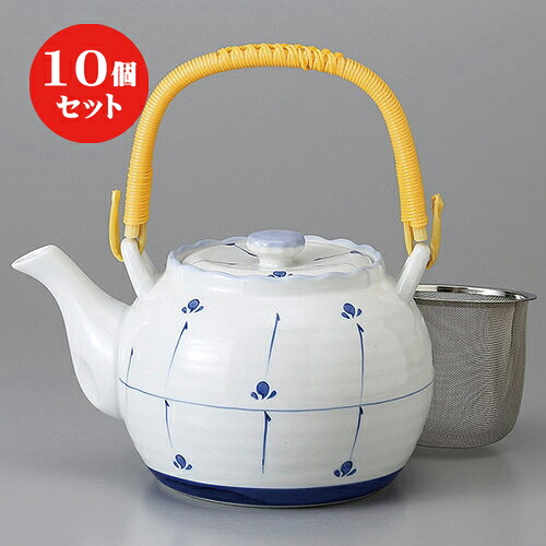 10個セット 有田土瓶 /めばえ６号土瓶 [ 1070cc ] | ポット 急須 土瓶 お茶 大きい 一服 まったり 人気 おすすめ 食器 業務用 飲食店 カフェ うつわ 器 おしゃれ かわいい ギフト プレゼント 引き出物 誕生日 贈り物 贈答品 食器セット