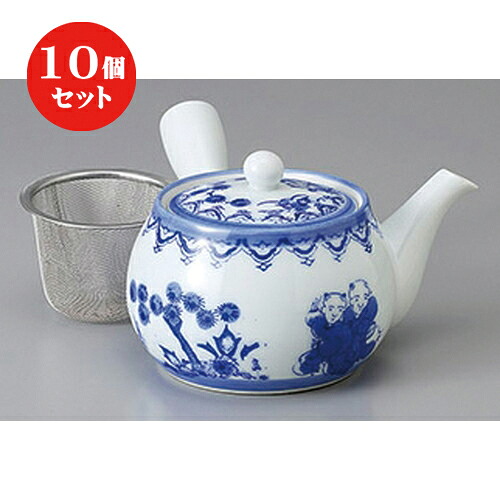 10個セット 急須 /新唐子中急須(Uアミ付)18 x 15 x 9.5cm 400cc ] | ポット 急須 きゅうす 土瓶 お茶 一服 まったり 人気 おすすめ 食器 業務用 飲食店 カフェ うつわ 器 おしゃれ かわいい ギフト プレゼント 引き出物 誕生日 贈り物 贈答品 食器セット