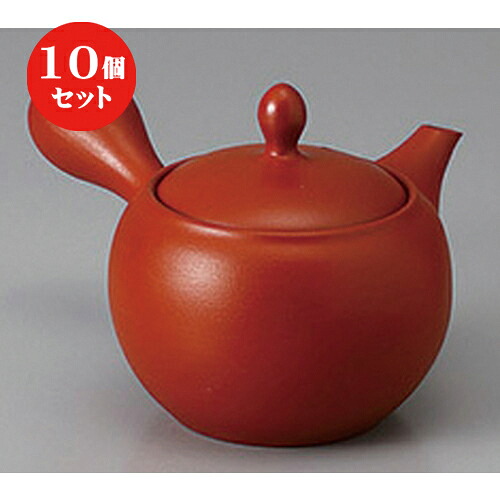 10個仕かける 常滑急須 /朱泥丸型無地急須(平意中の女)330竓 ] | ポット 急須 きゅうす 土瓶 茶の葉 薬の１回分 まったり 一般受け おすすめ 食器 お勤め用 飲食店 喫茶店 うつわ 器 格好のいい 愛くるしい 差し上げ物 差し上げ物 差し上げ物 生まれ落ちる日 差し上げ物 譲りわたす品 食器仕かける 急須-茶道具・湯呑・急須-コーヒー・お茶用品