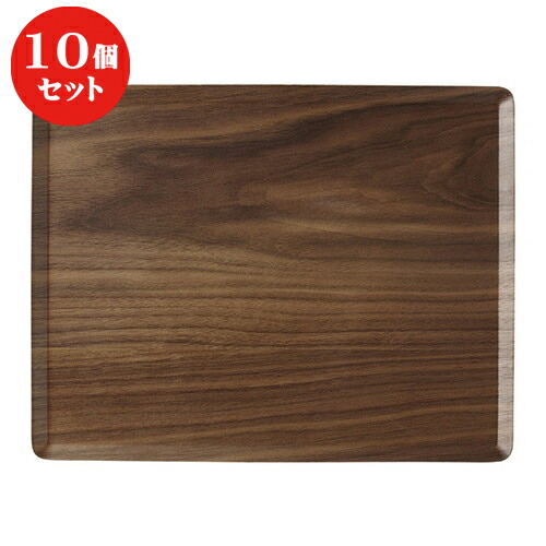 10個セット ☆ ネオスタイル ☆ウッドスタイル長角３６cm/BK [ 36 x 28 x 1cm ] | お盆 トレー トレイ おぼん 食器 業務用 配膳 プレゼント ギフト 結婚祝い 引き出物 内祝い 開店祝い 退職祝い せともの 瀬戸物 贈答品 贈り物 人気 通販 食器セット