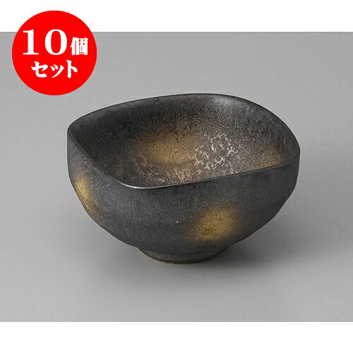10個セット 小鉢 有田焼黒ゆず結晶金彩四方なぶり小鉢 [11.5 x 11.5 x 6cm] | 小鉢 小 小さい 鉢 ボウル 万能 人気 おすすめ 食器 業務用 飲食店 カフェ うつわ 器 おしゃれ かわいい ギフト プレゼント内祝い 結婚祝い 誕生日 贈り物 贈答品 食器セット｜せともの本舗