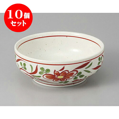 10個セット 小鉢 赤絵花4.0ボール [13 x 4.7cm] | 小鉢 小 小さい 鉢 ボウル 万能 人気 おすすめ 食器 業務用 飲食店 カフェ うつわ 器 おしゃれ かわいい ギフト プレゼント内祝い 結婚祝い 誕生日 贈り物 贈答品 食器セット 9,196円