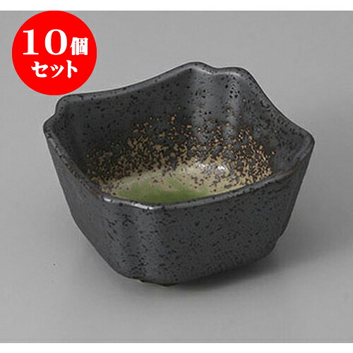 10個セット 変形小鉢 備前風織部吹き角小鉢 [7.8 x 7.8 x 4.5cm] | 小鉢 小 小さい 鉢 ボウル 万能 人気 おすすめ 食器 業務用 飲食店 カフェ うつわ 器 おしゃれ かわいい ギフト プレゼント内祝い 結婚祝い 誕生日 贈り物 贈答品 食器セット
